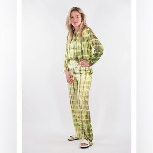 Rabens Saloner | Sigrid Artsy Silky Straight Leg Trouser Pants Lagenlook Small